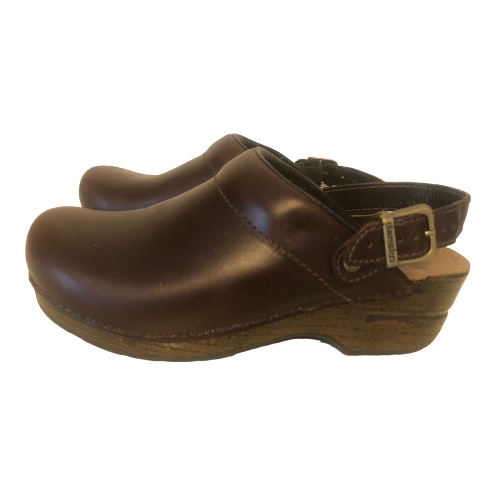 Dansko Brown Leather Clogs